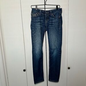 Miss Me Women's Embellished Skinny Jeans Medium Wash Blue Size 28